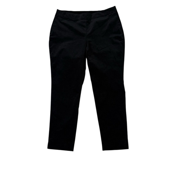 J. Jill Black Velvet Ankle Cropped Pants Sise 10P - Picture 9 of 9
